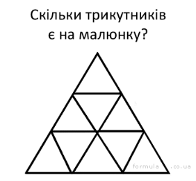 Скільки трикутників є на малюнку?